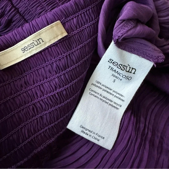 NEW SESSUN Trancoso Cutout Detail Halter Strap Midi Dress Picasso Lily Size S - Picture 9 of 16